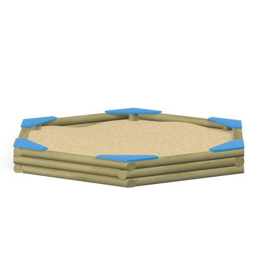 Hexagonal Sandbox with Seats - 3713EP