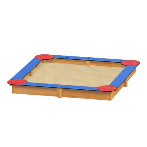 Square Sandbox with HDPE - 3764EP